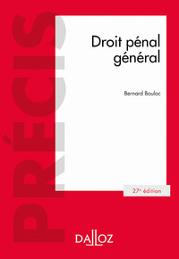 Droit pénal général 27ed