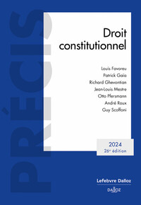 DROIT CONSTITUTIONNEL 2024 26ED