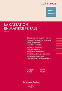 LA CASSATION EN MATIERE PENALE 2025/2026