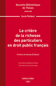 Le critère de la richesse des particuliers en droit public français. Volume 248