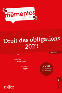 DROIT DES OBLIGATIONS 2023 26ED