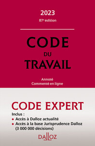 CODE DALLOZ EXPERT TRAVAIL 2023 87ED