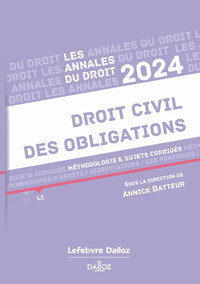 LES ANNALES DU DROIT CIVIL DES OBLIGATIONS 2024
