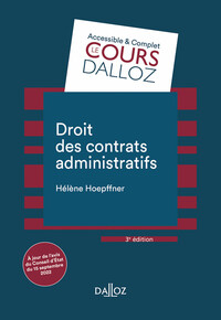 DROIT DES CONTRATS ADMINISTRATIFS