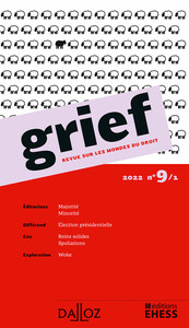 Grief, revue sur les mondes du droit - N° 9/1