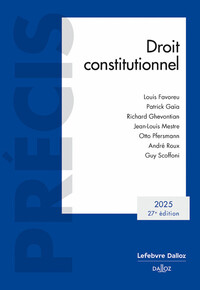 DROIT CONSTITUTIONNEL 2025. 27E ED.