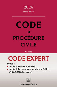 Code Dalloz Expert. Code de procédure civile 2026. 22e éd.