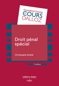 DROIT PENAL SPECIAL. 7E ED.