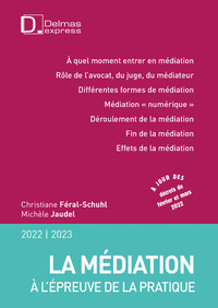 LA MEDIATION A L'EPREUVE DE LA PRATIQUE 2022/2023