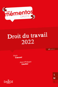 DROIT DU TRAVAIL 2022 4ED