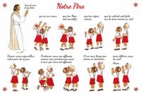 CARTE A5 NOTRE PERE - TUTOIEMENT - EDITION ILLUSTREE