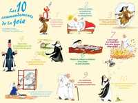 Poster "Les 10 commandements de la joie"