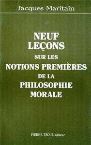Neuf leçons de philosophie morale