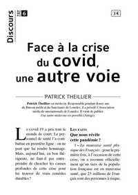 Discours n°6 - Face à la crise du covid, une autre voie