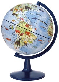 15 CM GLOBE ENFANT + LIVRET