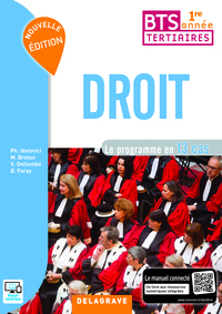 Droit 1re année BTS Tertiaires Nouvelle édition (2016) - Pochette élève