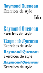 EXERCICES DE STYLE - EDITION SPECIALE