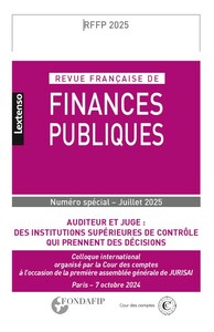 Revue française de Finances Publiques HS n° 1-2025