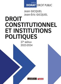 DROIT CONSTITUTIONNEL ET INSTITUTIONS POLITIQUES