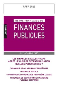 Revue française des finances publiques n°162-2023