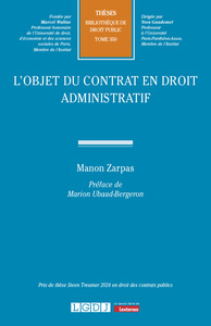 L'objet du contrat en droit administratif