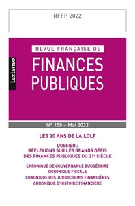 Revue Française de Finances Publiques N°158-2022