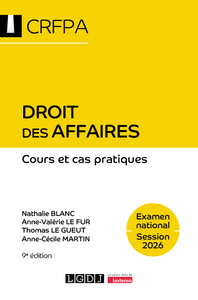 Droit des affaires - CRFPA - Examen national Session 2026