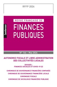 REVUE FRANCAISE DES FINANCES PUBLIQUES N 166 - 2024