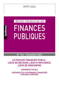 Revue française des finances publiques n°164-2023