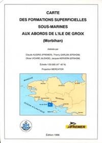 CARTE DES FORMATIONS SUPERFICIELLES SOUS-MARINES AUX ABORDS DE L'ILE DE GROIX (M