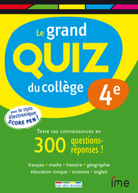 Le grand quiz du collège 4e