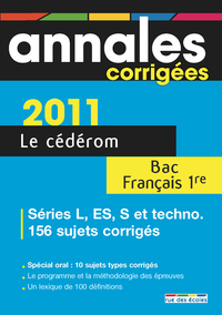 Annales corrigées Brevet 2011 CD Français premières