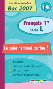 Sujet national français 1ère série L