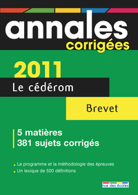 Annales corrigées Brevet 2011 CD