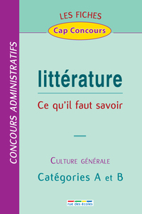 Fiches littérature catégories a et b