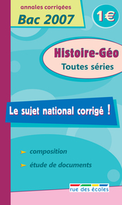 Sujet national histoire-géographie toutes séries