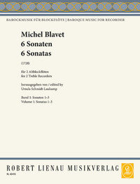 BAROCKMUSIK FUR BLOCKFLOTE - SIX SONATES - SONATES 1-3. 2 TREBLE RECORDERS. PARTITION D'EXECUTION.