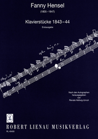PIECES POUR PIANO 1843-44 (PREMIERE EDITION) - PIANO.