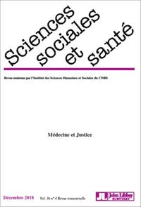 Revue Sciences Sociales et Santé - Décembre 2018 - Vol. 36 - N°4