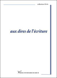 Aux dires de l'écriture