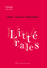 Sade: roman et philosophie (n° 46)