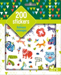 200 STICKERS ANIMAUX SAUVAGES