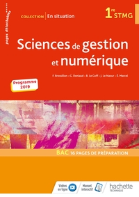 Sciences de gestion et numérique - En situation 1re STMG, Pochette de l'élève