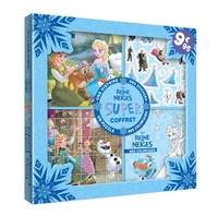 LA REINE DES NEIGES - Super Coffret - Une histoire, des coloriages, des stickers, un puzzle - Disney