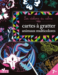 Cartes à gratter - Animaux multicolores