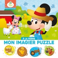 DISNEY BABY - MES PREMIERS PAS - A LA FERME - IMAGIER PUZZLE 4 PIECES - 20 PIECES