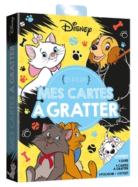 DISNEY - POCHETTE LES ATELIERS - MES CARTES A GRATTER - CHATS ET CHIENS - .