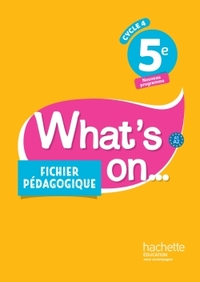 What's On 5e, Livre du professeur