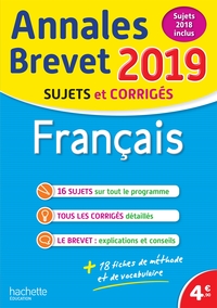ANNALES NOUVEAU BREVET 2019 FRANCAIS