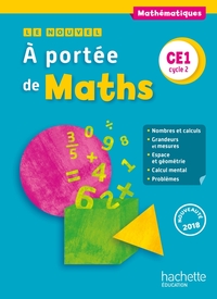 Le nouvel A portée de Maths CE1, Livre de l'élève
